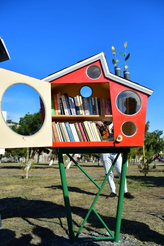 Park Libraries and Book Nests created by Tengiz Modu